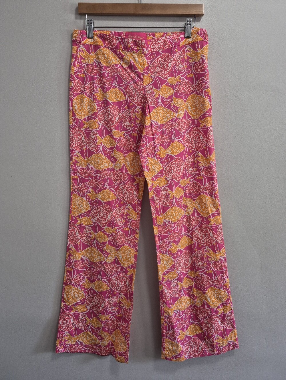 Lilly Pulitzer Jubilee Goldfish Cotton Pants Size 2